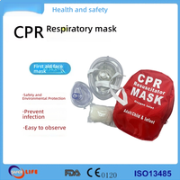 Masque respiratoire portable pour la RCP pour adultes et nourrissons, kit médical d'urgence