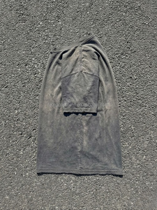 T-shirt gris délavé effet vintage, coupe ajustée, t-shirt en coton personnalisé vieilli, t-shirt ample, t-shirt en coton surdimensionné pour hommes - Product Image 3