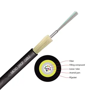 GCYFXTY FTTH Air Blown Micro G652D Cable Unitube Central Tube Micro Mini Duct Fiber Optic Cable