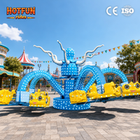 Manège Octopus Éblouissant et Captivant pour 40 Personnes, Machine d'Attraction pour Enfants, Équipement de Parc d'Attractions