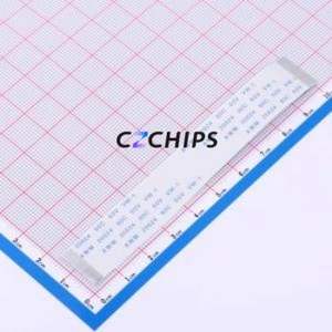 ZX-FFC0.5-T-10048-28P FFC Cable (Flexible Flat Cable) P=0.5mm Connector 28P 0.5mm Non-Inverting 10cm - Product Image 1