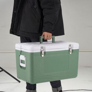 SANJIN 33L Stylish Modern Reusable Ice Cooler <b>Box</b> Portable PE Material Leak Proof Eco-Friendly Insulation Outdoor - Product Image 5