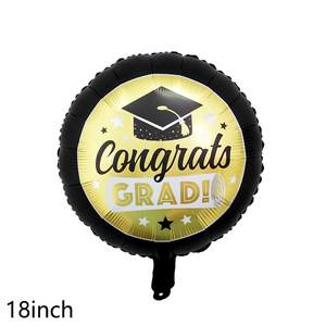 Globo de película de aluminio de dibujos animados para temporada de graduación y decoraciones transfronterizas Diseño de fiesta y suministros de vacaciones - Product Image 6