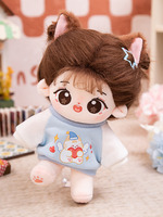Spot Goods Personnalisez votre propre poupée en peluche Poupée en coton personnalisée de 20cm Poupée en peluche coréenne Kpop Idol pour les amis