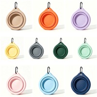 Bol pliable en silicone pour animaux de compagnie, pour chiens et chats - Bol de voyage pour nourriture et eau, grande capacité, pour l'extérieur