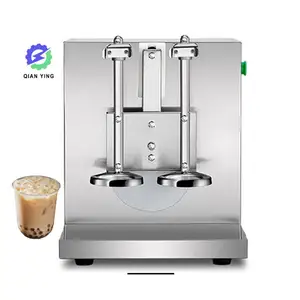 Comercial Multifuncional Double-Headed Aço Inoxidável Shaker Cup Juice Beer Milk Tea Shaker Machine