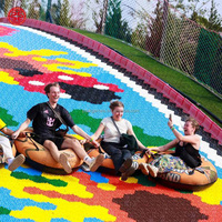 Toboggan Arc-en-ciel pour Enfants, Jeu de Plein Air pour Famille, Parfait pour les Parcs d'Attractions, Résistant aux Intempéries, Facile à Installer