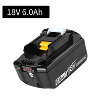 Batterie lithium 18V haute capacité, remplacement fiable pour la batterie Makita, compatible avec les outils électriques sans fil BL1860B