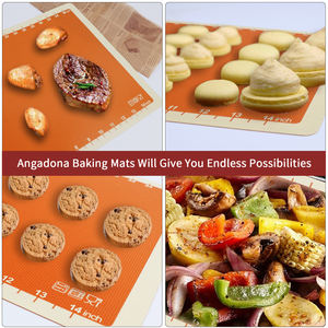 100% tapis <span class=keywords><strong>de</strong></span> cuisson en silicone résistant à la chaleur antiadhésif Silicone <span class=keywords><strong>Macaron</strong></span> bâton <span class=keywords><strong>feuille</strong></span> haute température Vesmac Gorilla Grip Logo - Product Image 4