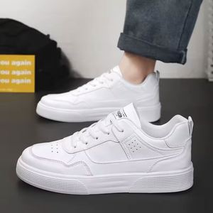 Chaussures de sport décontractées en cuir pour hommes de haute qualité, style designer, plateforme, confortables pour la marche en extérieur et le skateboard - Product Image 2