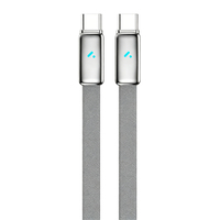 Cable de Carga Rápida USB-C con Carcasa de Aleación de Zinc, 5A 60W-240W PD 3.1, Conductor de Cobre Puro, Revestimiento de Silicona para Computadora y Escáner de Código de Barras