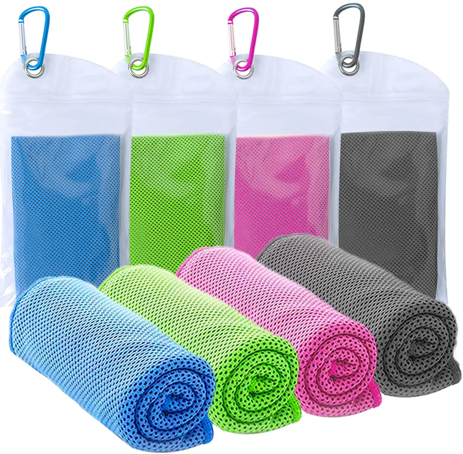 Custom logo microfiber cooling towel wholesale ice yoga sport towel instant coo golf GYM towel with custom package