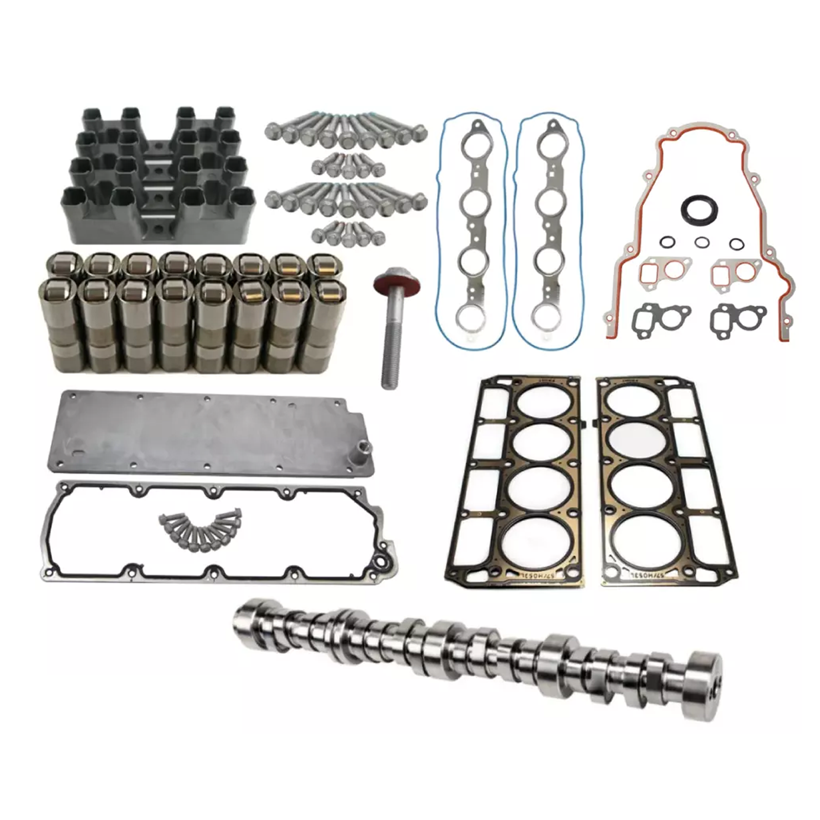 GEARZAAR GM 5.3L AFM Lifter Replacement Kit – Includes Head Gasket Set, Head Bolts, 16 Lifters, MLS Gaskets