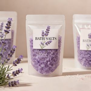 Bolsa Doypack Personalizada con Logo Impreso para Sal Rosa, Bolsa Resellable para Exfoliante Corporal de Sal Rosa, Bolsa para Jabón en Barra con Cierre Ziplock - Product Image 4