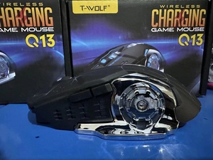 Q13 беспроводная мышь синий зуб двойной режим 2,4 г светящаяся Механическая игра оптовая продажа без звука - Product Image 4