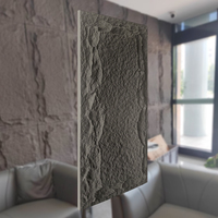 Design moderne PU faux champignon panneau mural en pierre artificielle 50mm fausse pierre placage de peau revêtement extérieur grande dalle