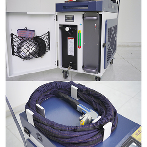 Machine de nettoyage de surface au laser Peinture antirouille Machine de nettoyage de métal au laser à fibre d'impulsion portable en bois - Product Image 5