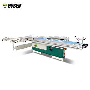 Sierra de mesa deslizante de precisión HYSEN de 45-90 grados con guía de <span class=keywords><strong>inglete</strong></span> <span class=keywords><strong>para</strong></span> corte de tableros laminados y <span class=keywords><strong>madera</strong></span> - Product Image 1