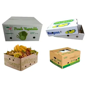 Fabbrica stampa personalizzata diretta Logo mela ciliegia frutta imballaggio scatole di cartone per la vendita
