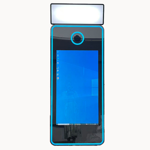 Miroir Magique en Bois de 70 Pouces avec Écran Tactile pour Photomaton, Équipement d'Impression <span class=keywords><strong>Instantanée</strong></span> de Photos Selfie, <span class=keywords><strong>Location</strong></span> Commerciale pour 15 Personnes - Product Image 1