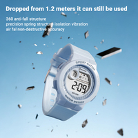 Montre de sport numérique Mingrui pour enfants, 42 mm, testée contre les chutes de 1,2 m, étanche 30 m, avec alarme et chronomètre, pour enfants et étudiants