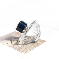 Boîte à parfum vide transparente de forme unique, emballage cosmétique, flacon d'huile essentielle 80 ml, flacon de parfum de luxe transparent