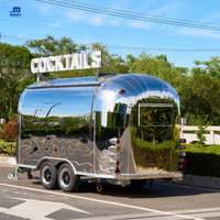 Camion de restauration mobile SL-6T-1 Mirror 304, pour hot-dogs, glaces, snacks, barbier, salon de beauté, design personnalisé, personnalisation sur mesure