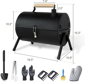 Parrilla de Barbacoa Doméstica, Portátil, de Doble Uso, para Asar y Freír, para Exteriores y Camping, Sin Humo, Estilo Coreano, Resistente al Viento y a la Oxidación, para Asar Carne - Product Image 4