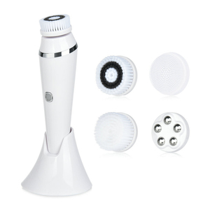 Máquina de Belleza <span class=keywords><strong>Facial</strong></span> Sónica Eléctrica 4 en 1, Kit de Spa con Cepillo <span class=keywords><strong>Eléctrico</strong></span> Impermeable para Limpieza de la Piel <span class=keywords><strong>Facial</strong></span>, con Funciones de Exfoliación y Masaje - Product Image 1