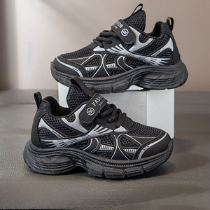 Sneakers scollate da ragazza Premium fodera superiore in cotone in rete sintetica per la primavera autunno che corre alla moda <span class=keywords><strong>scarpe</strong></span> <span class=keywords><strong>sportive</strong></span> per bambini in gomma morbida - Product Image 6