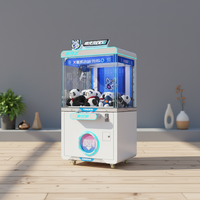 Machine à griffes en métal à monnayeur Naughty Dog avec garantie d'un an, prise universelle et prise en charge de l'anglais pour l'industrie du divertissement
