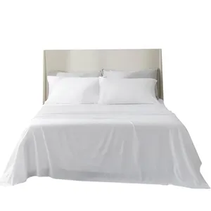 White Hotel Duvet Bed Cover Set Bedsheet Comforter for Bedding Sheet Cheap Custom Percale Egyptian Cotton Plain