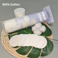 Applicateur écologique sans peluches, disques de coton doux et absorbants, tampons démaquillants pour le visage et le retrait du vernis à ongles