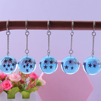 1-7stars Dragoned Balls Z Vegeta Résine Porte-clés Anime Dragoned Balls Porte-clés Accessoires Esferas Dragoned Ball Z