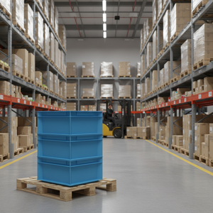 Etap KT 2111 Virgin Material Solid Style Plastic <b>Crate</b> Industrial Logistics Stackable Storage <b>Box</b> Turkey - Product Image 3