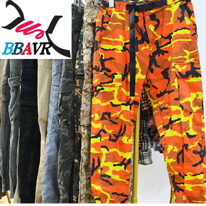 กางเกงคาร์โก้ Thrift Gracer สำหรับทุกเพศ ฤดูร้อน ผ้าโพลีเอสเตอร์/ผ้าฝ้าย ทุกขนาด เสื้อผ้ามือสองแบบมัด จากกวางตุ้ง - Product Image 4
