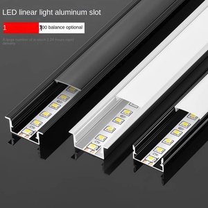 แถบไฟอลูมิเนียม LED ติดเพดานแบบแท่ง T5พื้นผิวแบบอัดขึ้นรูปโปรไฟล์อุตสาหกรรมสีดำตามสั่ง - Product Image 6
