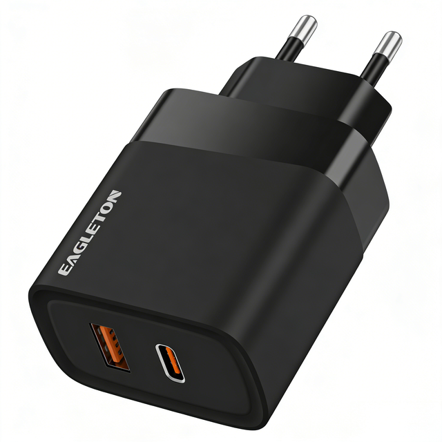 Trending OEM 25W USB-A Type-C Cell Phone Charger Travel Smart Mobile Phone Accessories Fast Wall Charger for iPhone Samsung