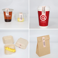 Sceaux de sécurité durables et anti-effraction, autocollants, étiquettes de fraîcheur, résistants à l'huile pour la livraison de nourriture, sandwich, pizza, café, thé au lait, salade