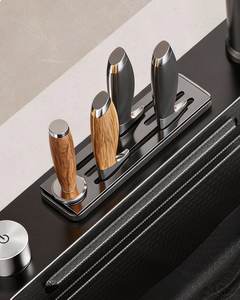 Évier de cuisine en acier inoxydable 304, grand bac unique, multifonctionnel, à poser en surélevé/encastré/encastré à plat pour usage domestique - Product Image 3