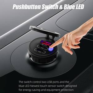 Cargador USB para Motocicleta Modificado, Tres Puertos QC3.0 USB USB C, Fácil Instalación, Seguro - Product Image 4