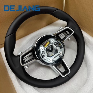 Volant de sport en cuir pleine fleur pour <span class=keywords><strong>Porsche</strong></span> <span class=keywords><strong>CARRERA</strong></span> <span class=keywords><strong>GT</strong></span> 991 911 992 <span class=keywords><strong>Porsche</strong></span> Cayenne Coupé, directement de l'usine, prêt à l'emploi - Product Image 2