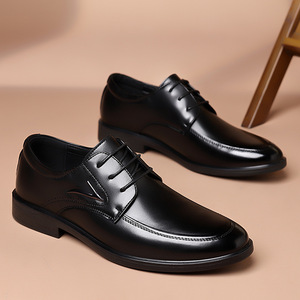 Scarpe da Lavoro Formali da <span class=keywords><strong>Uomo</strong></span> Stile Britannico, Comode con Lacci, Aumento di Altezza, Tomaia in PU, Suola in Poliuretano, Basse con <span class=keywords><strong>Tacco</strong></span> <span class=keywords><strong>Alto</strong></span> - Product Image 5