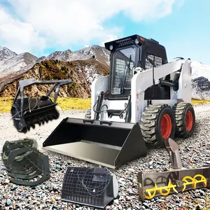 China marca superior movimiento de tierras maquinaria de construcción rueda JC65 MINICARGADORA EPA motor diésel