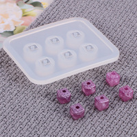 Moule en silicone pour perles pendantes en cristal blanc écologiques, vente chaude, fabrication de bijoux DIY, coupe carrée, diamant ovale, bracelet, collier