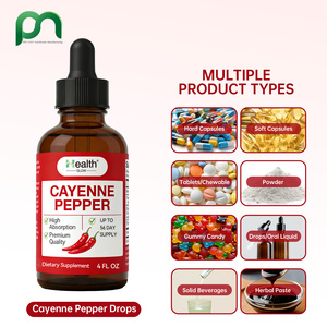 Suplementos Herbales de Marca Privada para la Salud Inmunológica, el Metabolismo y la Función Digestiva, Gotas Líquidas de Tintura de Pimienta de Cayena - Product Image 3