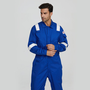 Feuer beständige Arbeits kleidung Männer Fr Flamm widrige Uniform ANSI/NFPA2112 CAT 2 Overall Sicherheits kleidung mit reflektieren dem Klebeband - Product Image 4