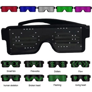 8 modèles <span class=keywords><strong>Choisi</strong></span> Shenzhen Approvisionnement Clignotant Néon <span class=keywords><strong>A</strong></span> MENÉ des Lunettes De Soleil Pour La Fête - Product Image 5