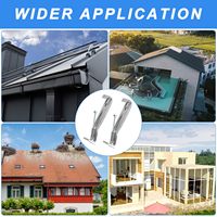 Supports de gouttière à vis rapide dissimulés sans couture ODM OEM de 5, 6, 7 et 8 pouces pour gouttière de pluie de type K