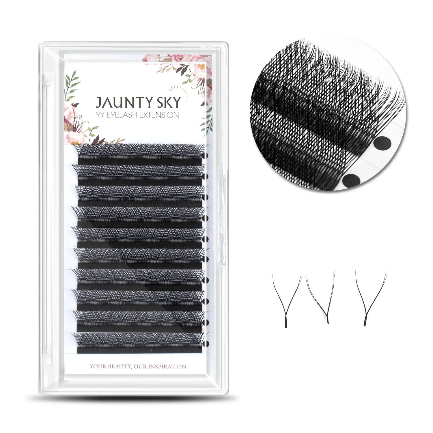 Jaunty Sky 3D/4D/5D Clover Extension ciglia kit Premade Fan YY V Lash Extension ciglia capelli sintetici fatti a mano Volume completo